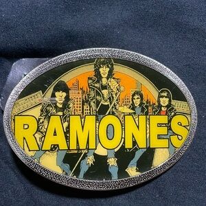 Punk Belt Buckle - Ramones Road to Run Album Cover
